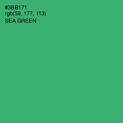 #3BB171 - Sea Green Color Image